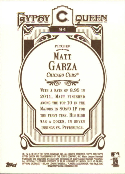 2012 Topps Gypsy Queen Baseball Part 1 - Picture 204 of 463