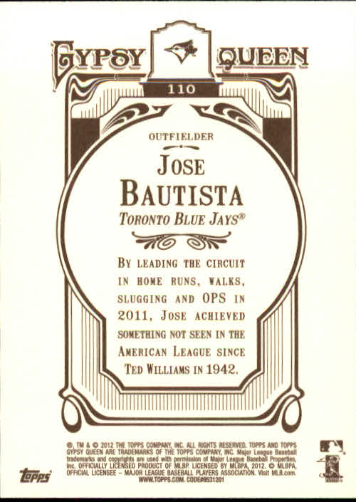 2012 Topps Gypsy Queen Baseball Part 1 - Picture 237 of 463