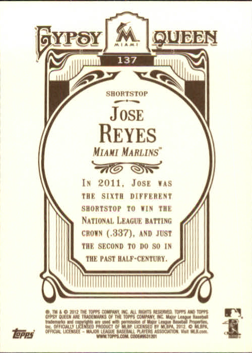 2012 Topps Gypsy Queen Baseball Part 1 - Picture 292 of 463