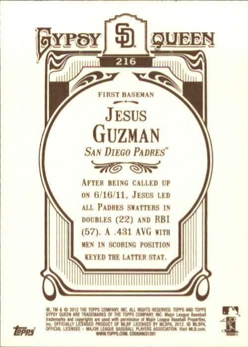 2012 Topps Gypsy Queen Baseball Part 1 - Picture 463 of 463