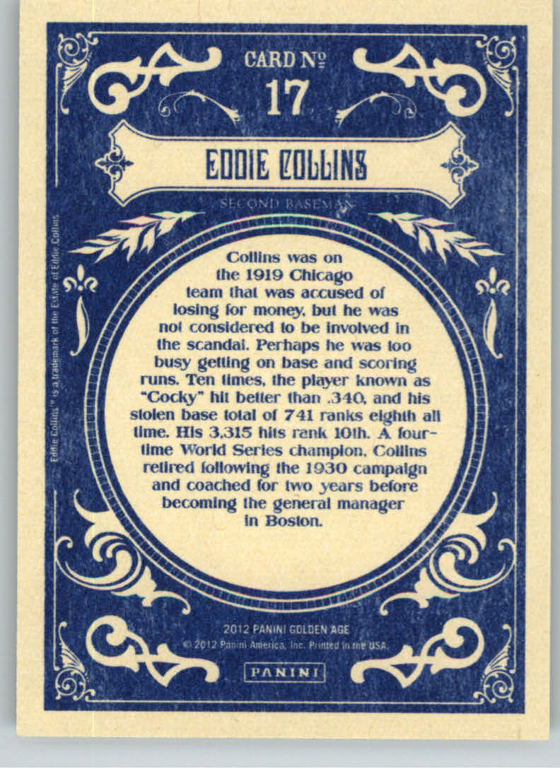 2012 Panini Golden Age Trading Card Pick - Picture 37 of 295