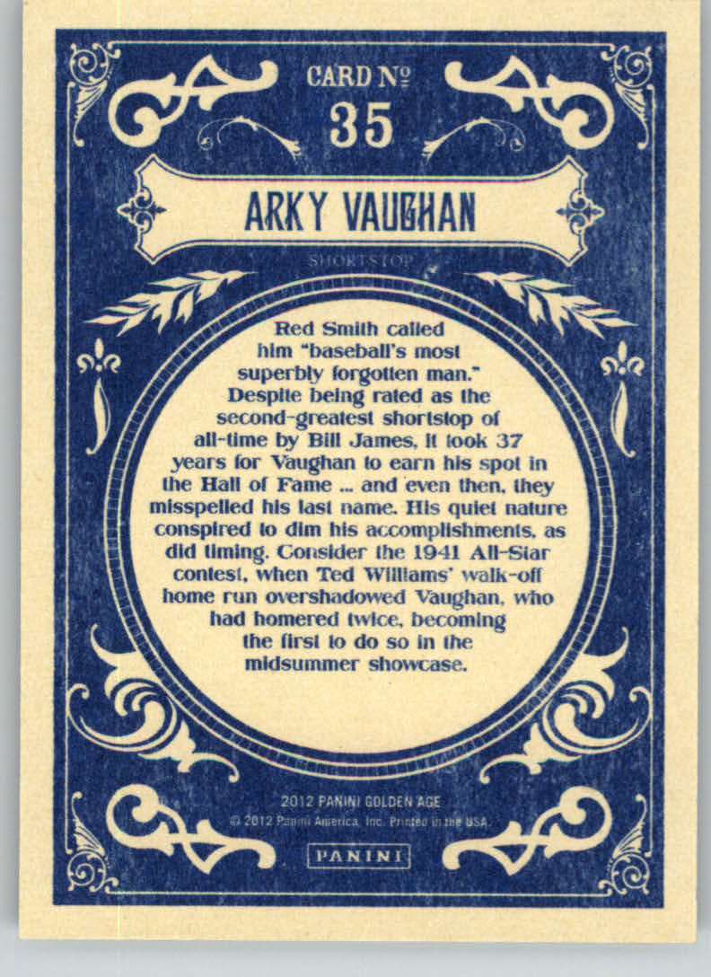 2012 Panini Golden Age Trading Card Pick - Picture 71 of 295
