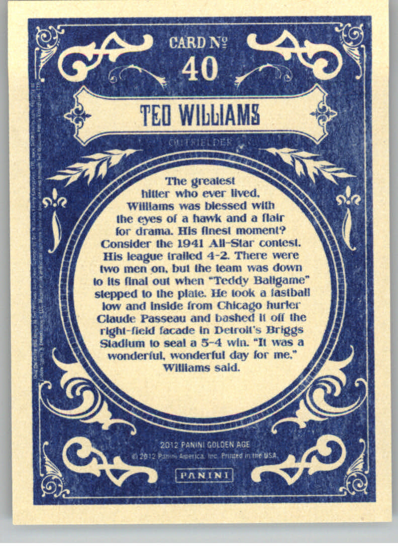 2012 Panini Golden Age Trading Card Pick - Picture 81 of 295