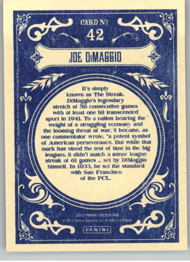 2012 Panini Golden Age Trading Card Pick - Picture 85 of 295