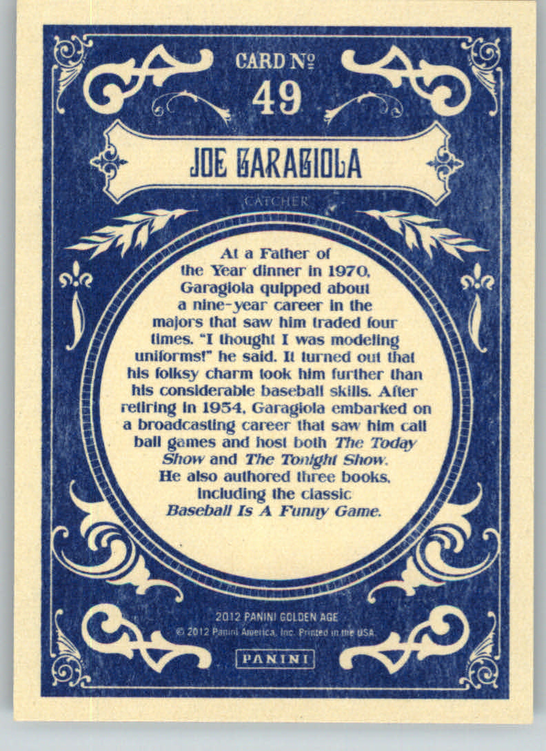 2012 Panini Golden Age Trading Card Pick - Picture 99 of 295