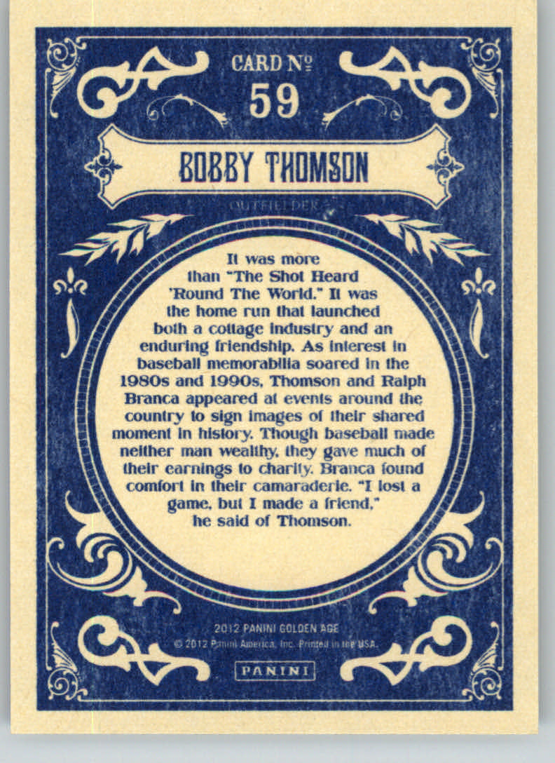 2012 Panini Golden Age Trading Card Pick - Picture 119 of 295