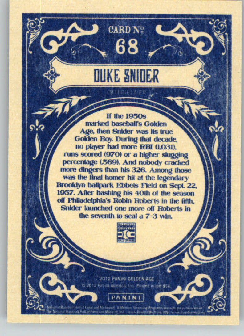 2012 Panini Golden Age Trading Card Pick - Picture 137 of 295