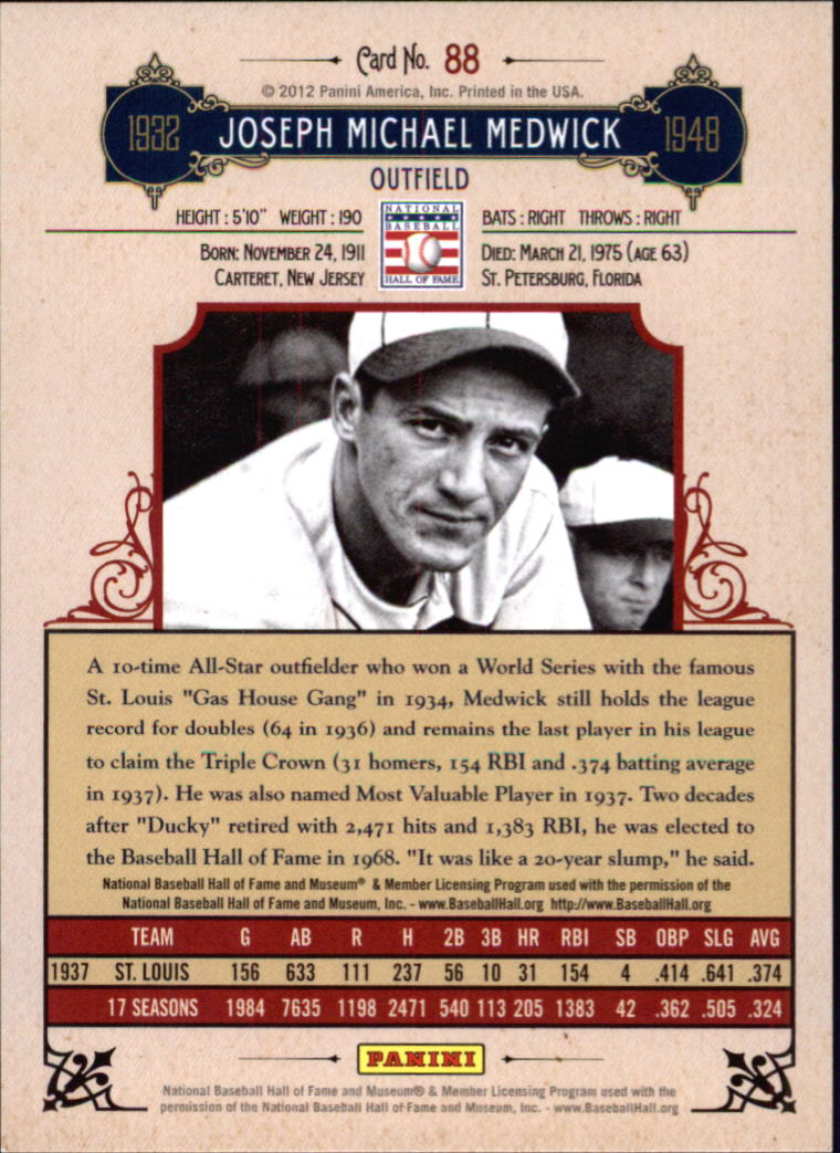 2012 Panini Cooperstown Crystal Collection RED You Pick - Picture 96 of 114
