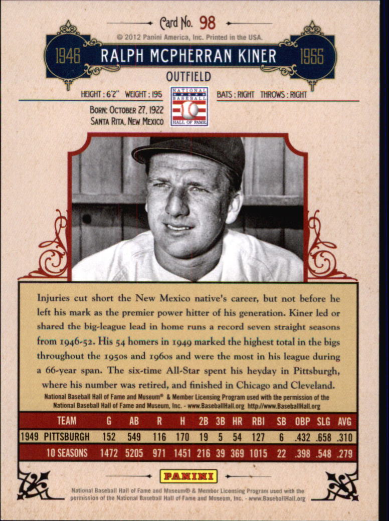 2012 Panini Cooperstown Crystal Collection RED You Pick - Picture 110 of 114