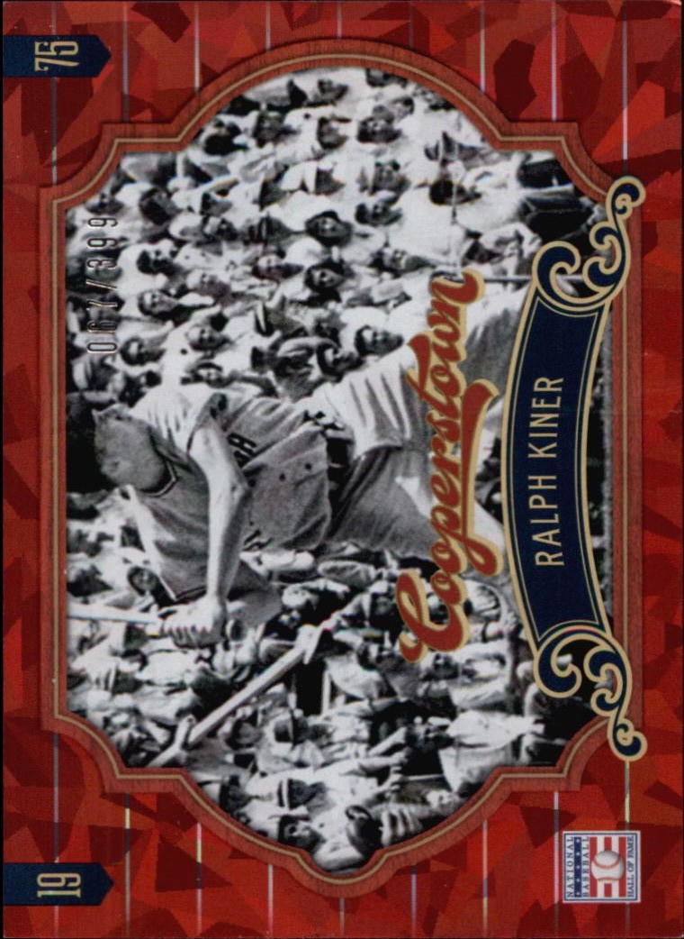2012 Panini Cooperstown Crystal Collection RED You Pick - Picture 109 of 114