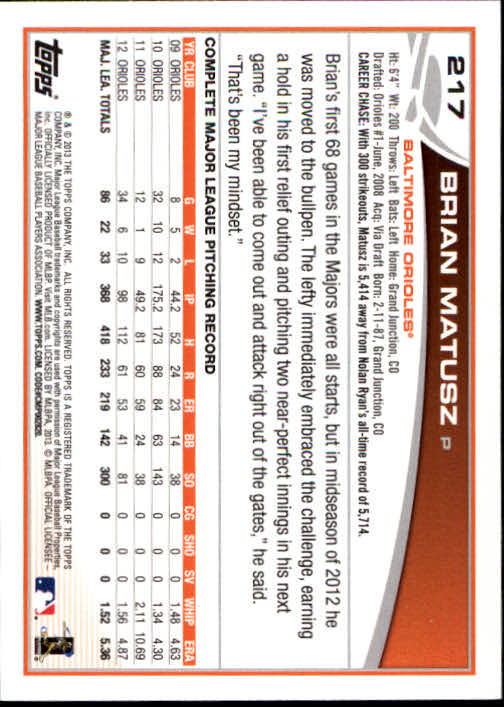 2013 Topps Baseball Card Pick 217-450 - Picture 3 of 454