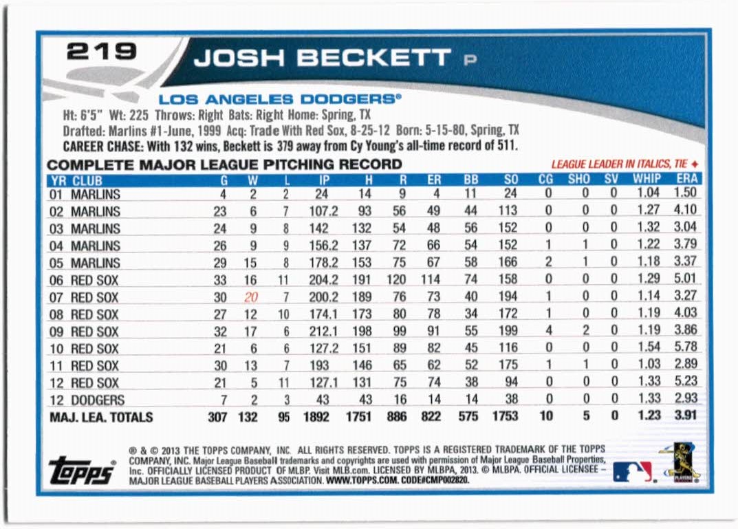 2013 Topps Baseball Card Pick 217-450 - Picture 7 of 454