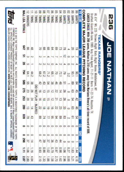 2013 Topps Baseball Card Pick 217-450 - Picture 40 of 454