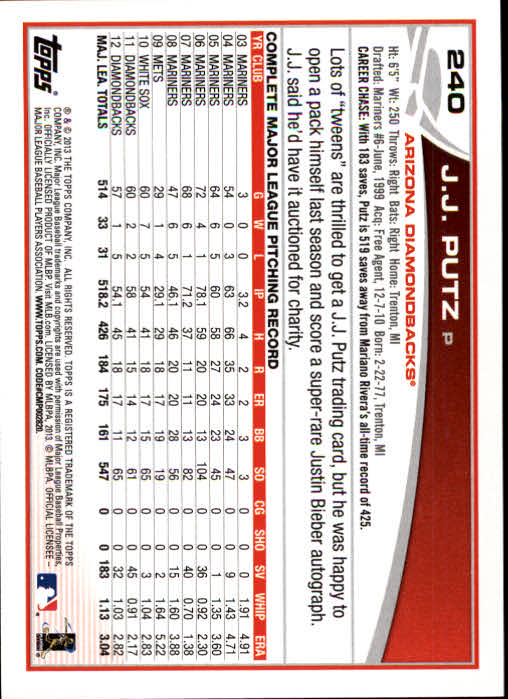 2013 Topps Baseball Card Pick 217-450 - Picture 48 of 454