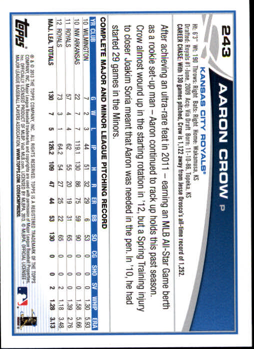 2013 Topps Baseball Card Pick 217-450 - Picture 53 of 454