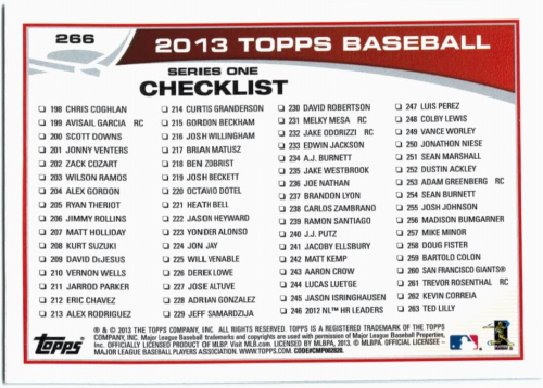 2013 Topps Baseball Card Pick 217-450 - Picture 99 of 454