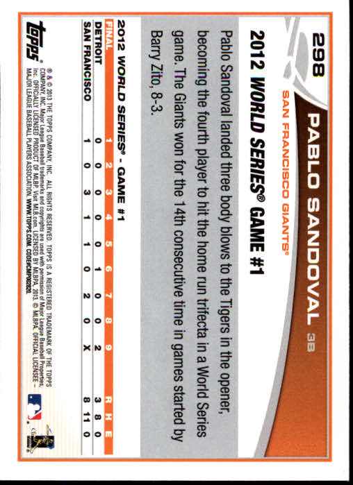 2013 Topps Baseball Card Pick 217-450 - Picture 161 of 454