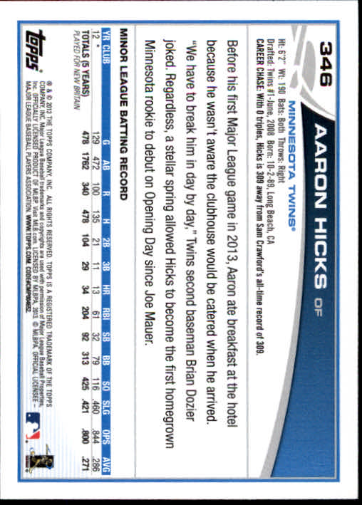2013 Topps Baseball Card Pick 217-450 - Picture 254 of 454