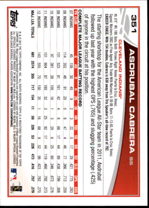 2013 Topps Baseball Card Pick 217-450 - Picture 263 of 454