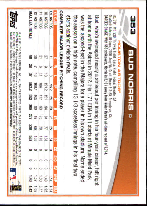 2013 Topps Baseball Card Pick 217-450 - Picture 267 of 454