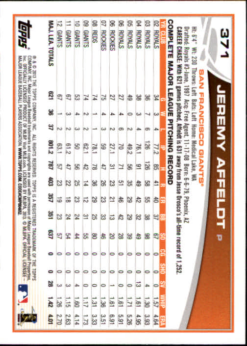 2013 Topps Baseball Card Pick 217-450 - Picture 300 of 454
