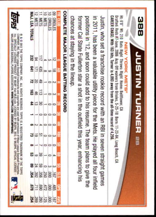 2013 Topps Baseball Card Pick 217-450 - Picture 334 of 454