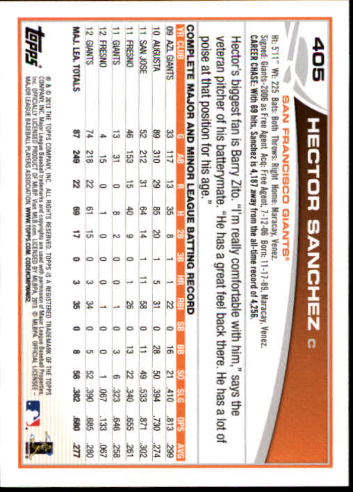 2013 Topps Baseball Card Pick 217-450 - Picture 367 of 454