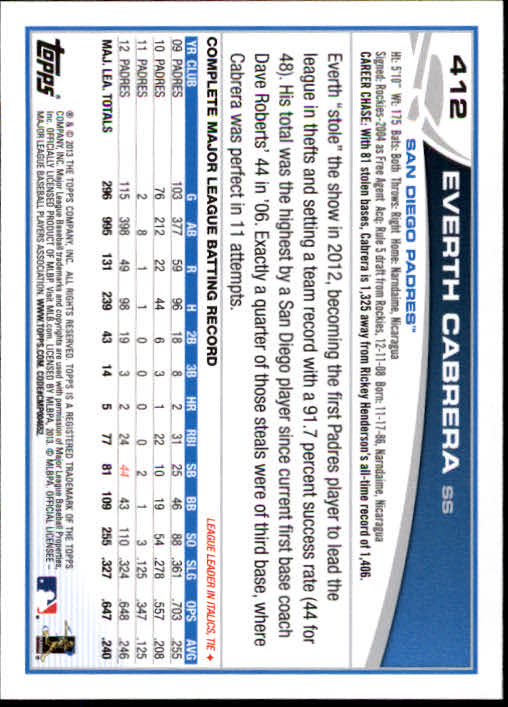 2013 Topps Baseball Card Pick 217-450 - Picture 381 of 454