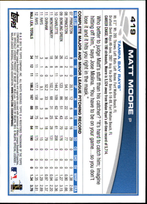 2013 Topps Baseball Card Pick 217-450 - Picture 395 of 454