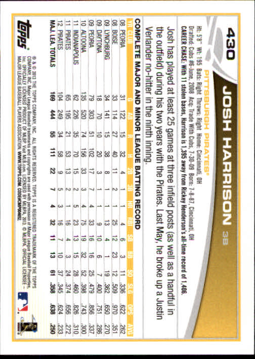 2013 Topps Baseball Card Pick 217-450 - Picture 415 of 454