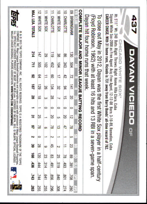 2013 Topps Baseball Card Pick 217-450 - Picture 429 of 454