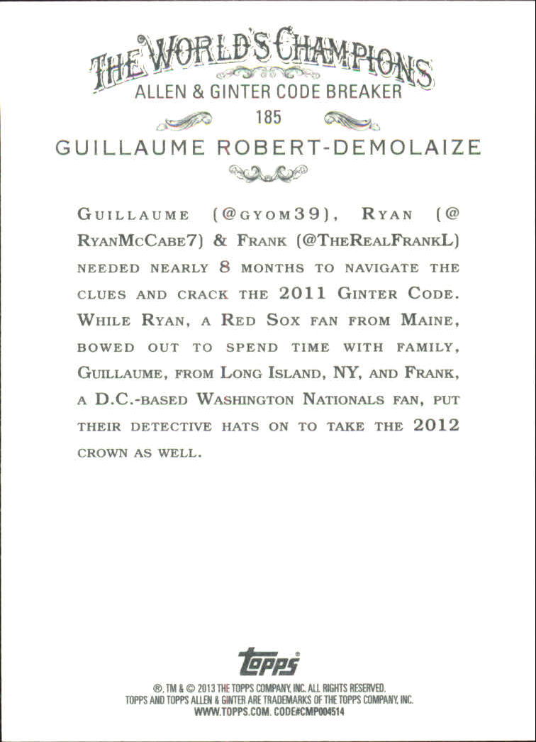 2013 Topps Allen & Ginter Baseball Part 1 - Picture 361 of 487