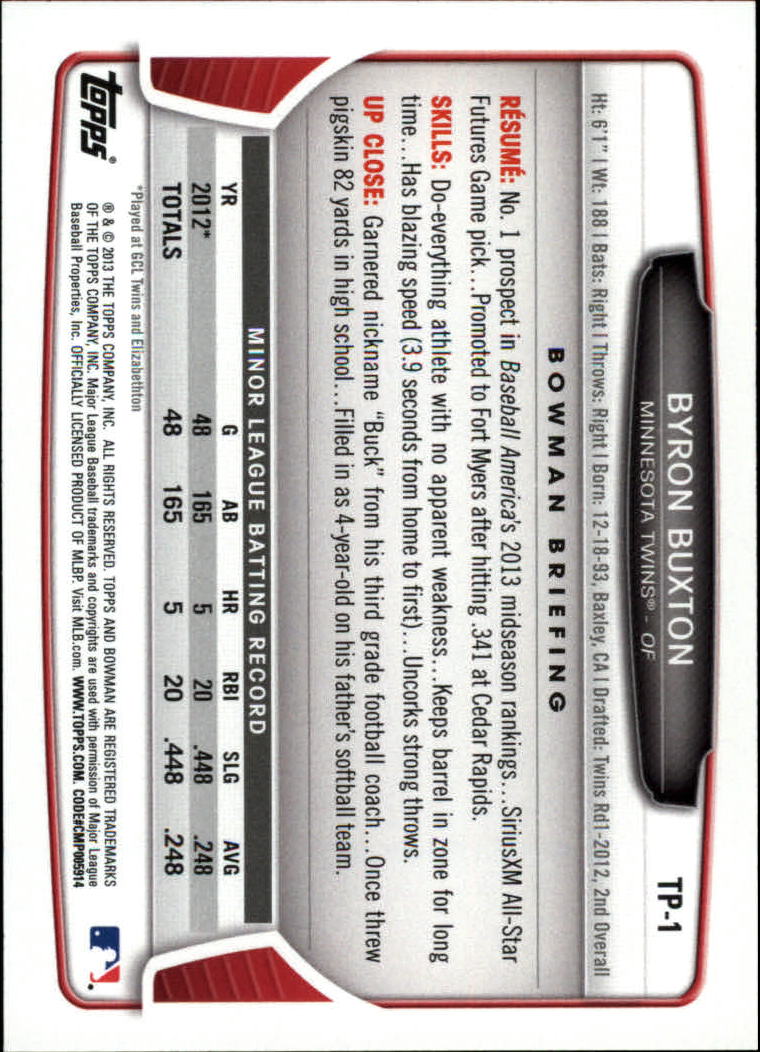 2013 Bowman Draft Baseball Part 2 - Picture 90 of 193