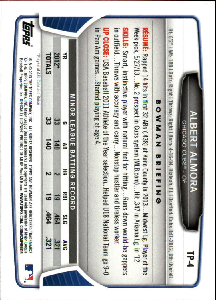 2013 Bowman Draft Baseball Part 2 - Picture 96 of 193
