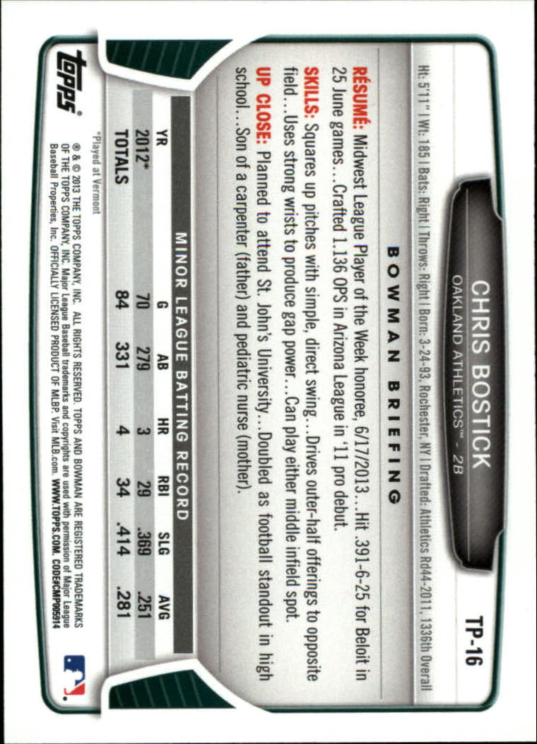 2013 Bowman Draft Baseball Part 2 - Picture 118 of 193