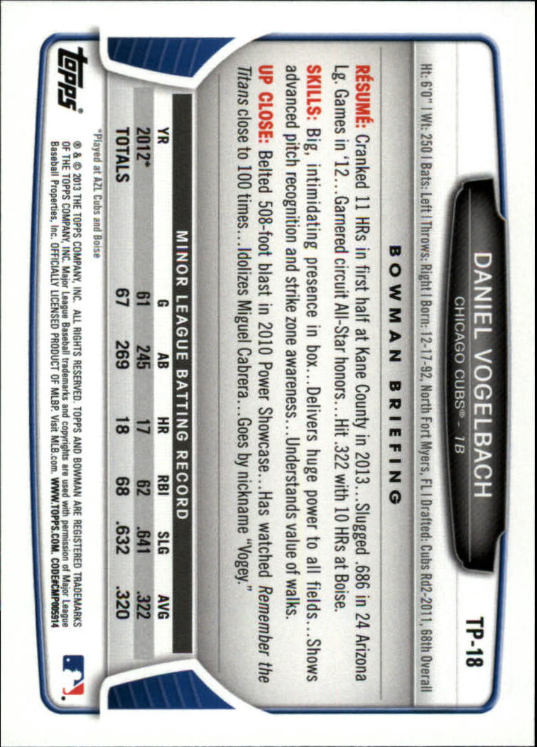 2013 Bowman Draft Baseball Part 2 - Picture 122 of 193