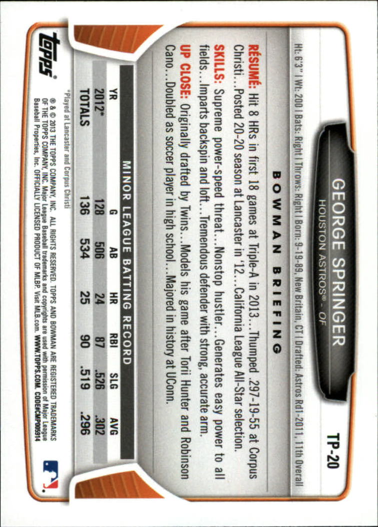 2013 Bowman Draft Baseball Part 2 - Picture 126 of 193