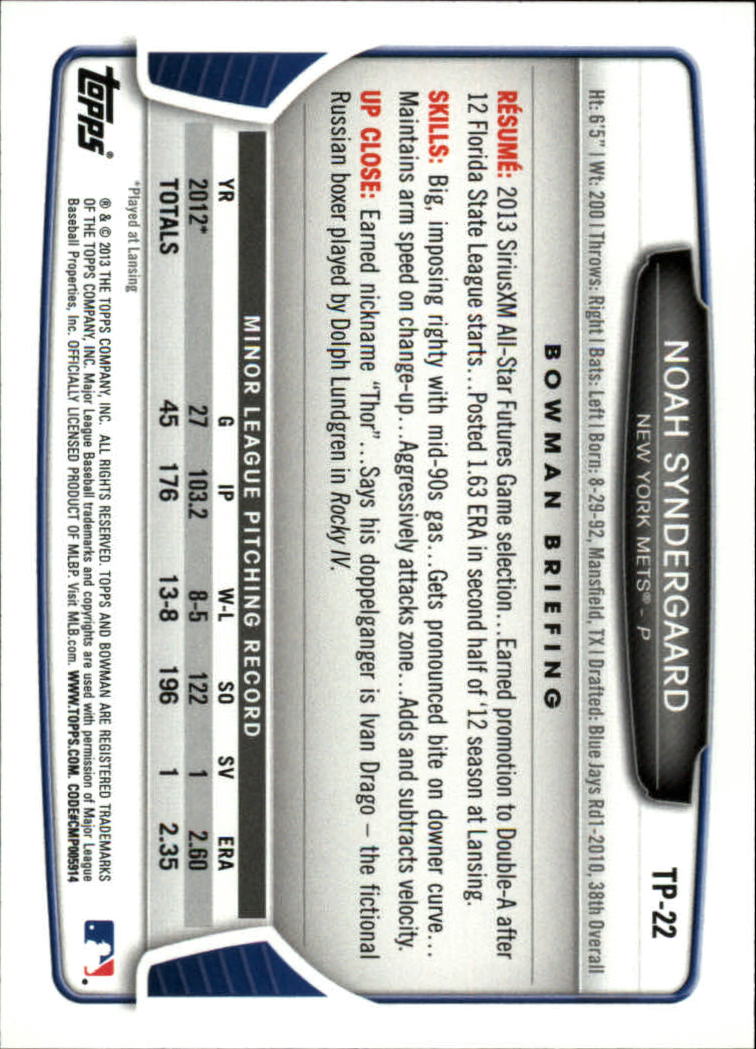 2013 Bowman Draft Baseball Part 2 - Picture 130 of 193