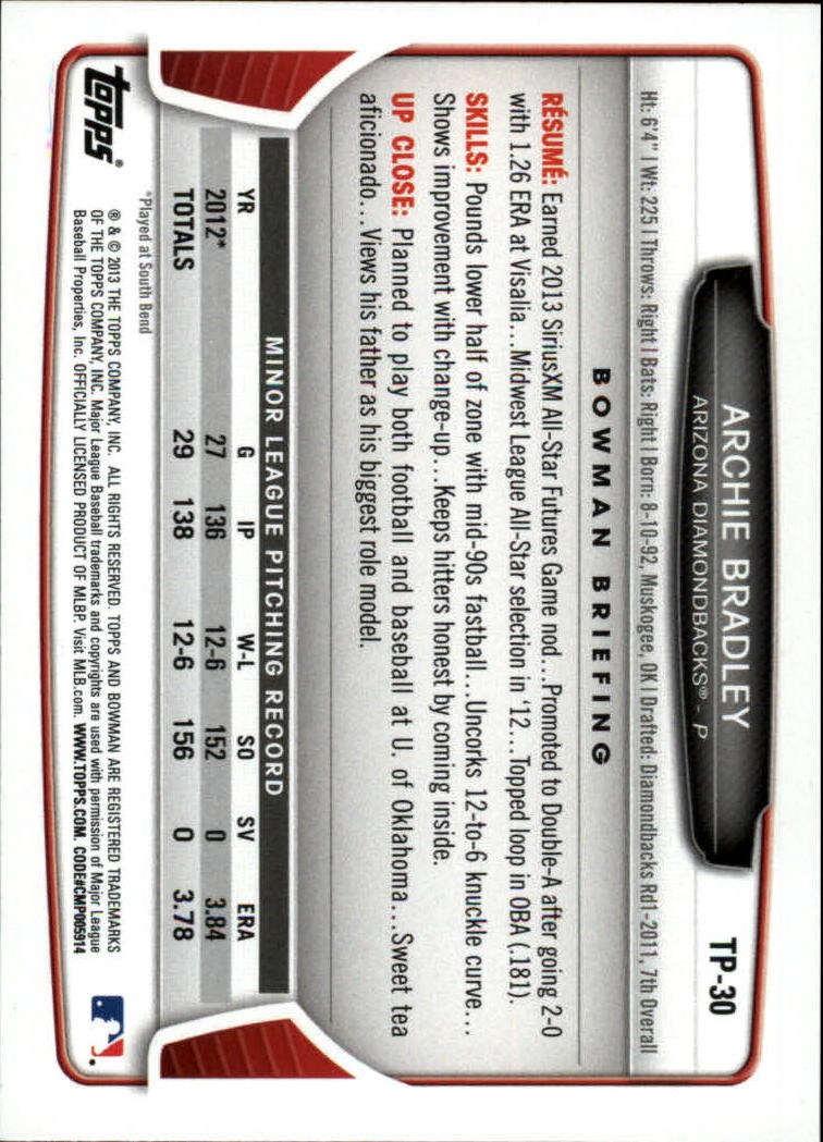 2013 Bowman Draft Baseball Part 2 - Picture 146 of 193