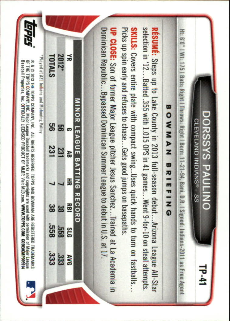 2013 Bowman Draft Baseball Part 2 - Picture 168 of 193