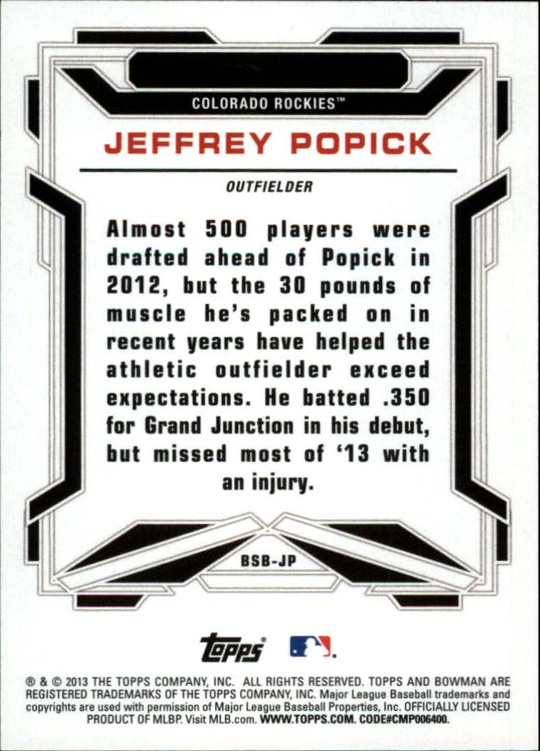 2013 Bowman Draft Baseball Part 2 - Picture 34 of 193