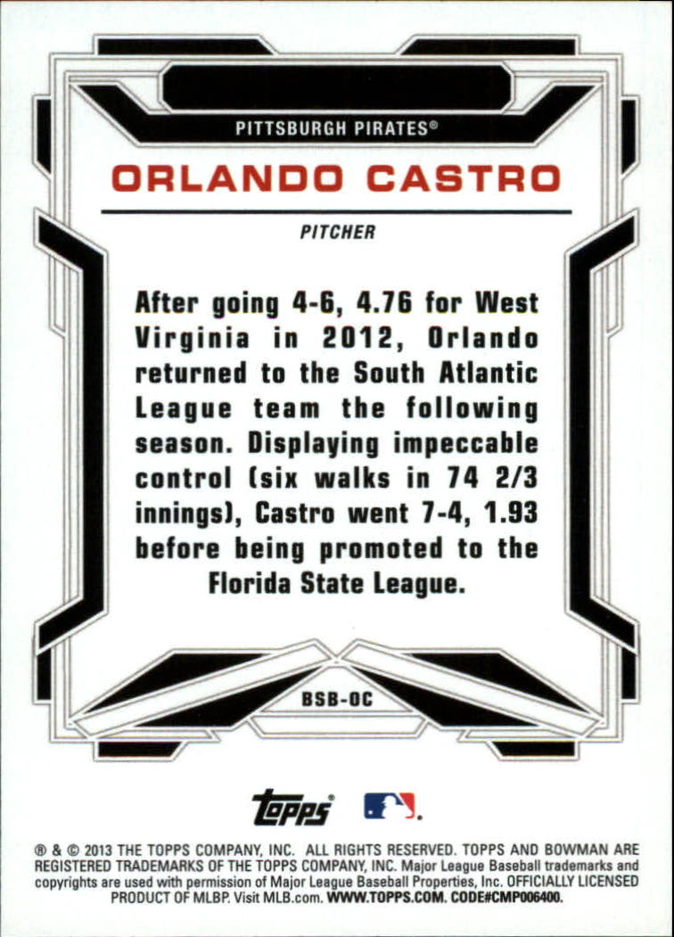 2013 Bowman Draft Baseball Part 2 - Picture 54 of 193