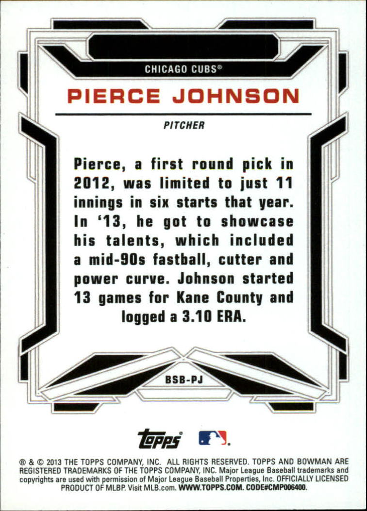 2013 Bowman Draft Baseball Part 2 - Picture 56 of 193