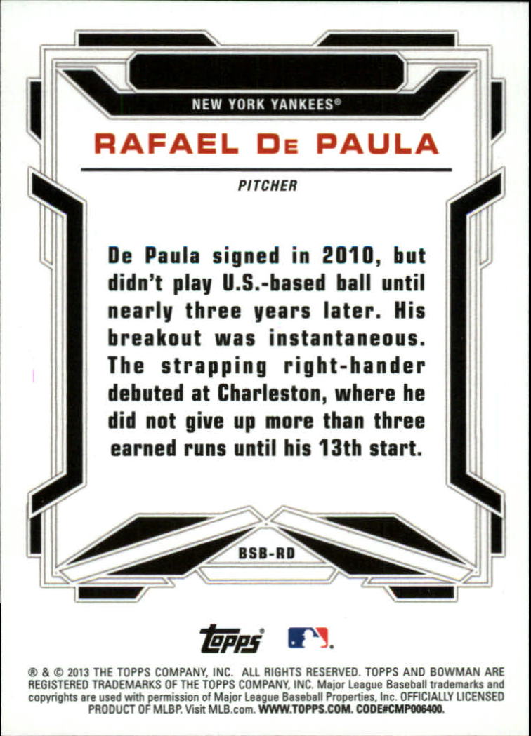 2013 Bowman Draft Baseball Part 2 - Picture 62 of 193