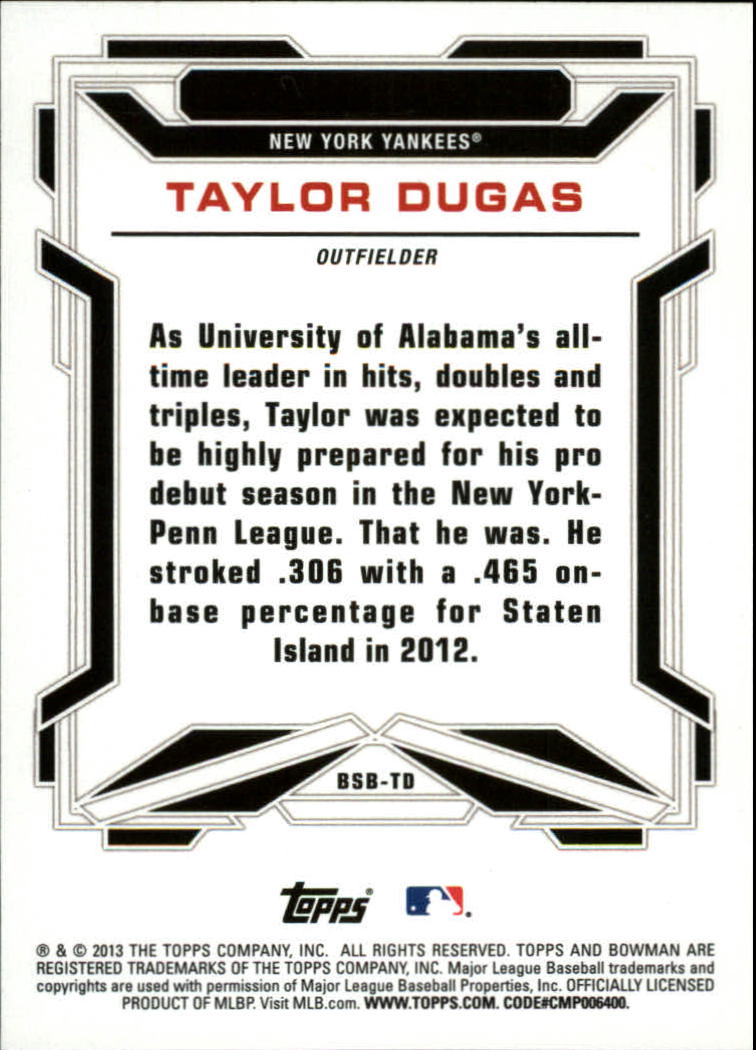 2013 Bowman Draft Baseball Part 2 - Picture 72 of 193