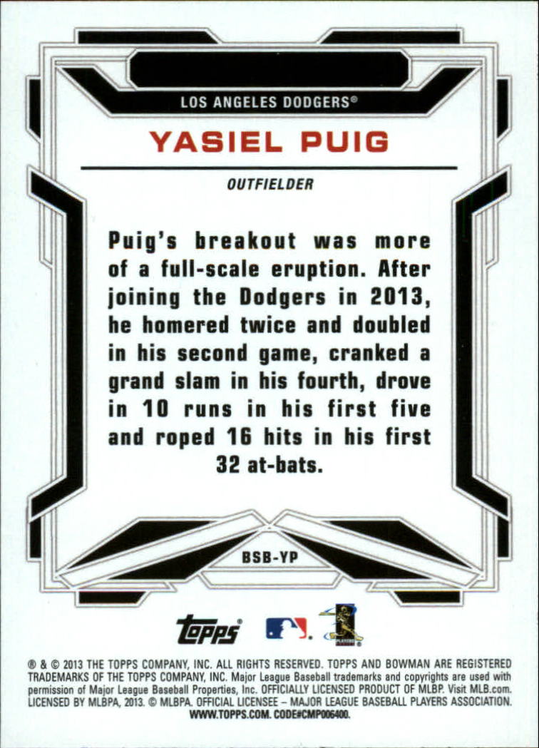 2013 Bowman Draft Baseball Part 2 - Picture 78 of 193