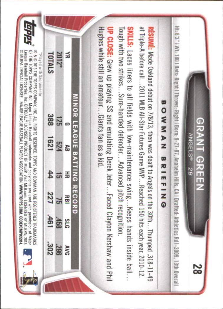 2013 Bowman Draft Baseball Part 2 - Picture 84 of 193