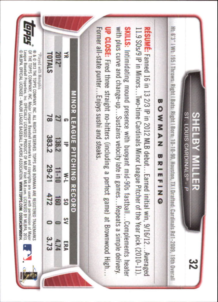 2013 Bowman Draft Baseball Part 2 - Picture 86 of 193