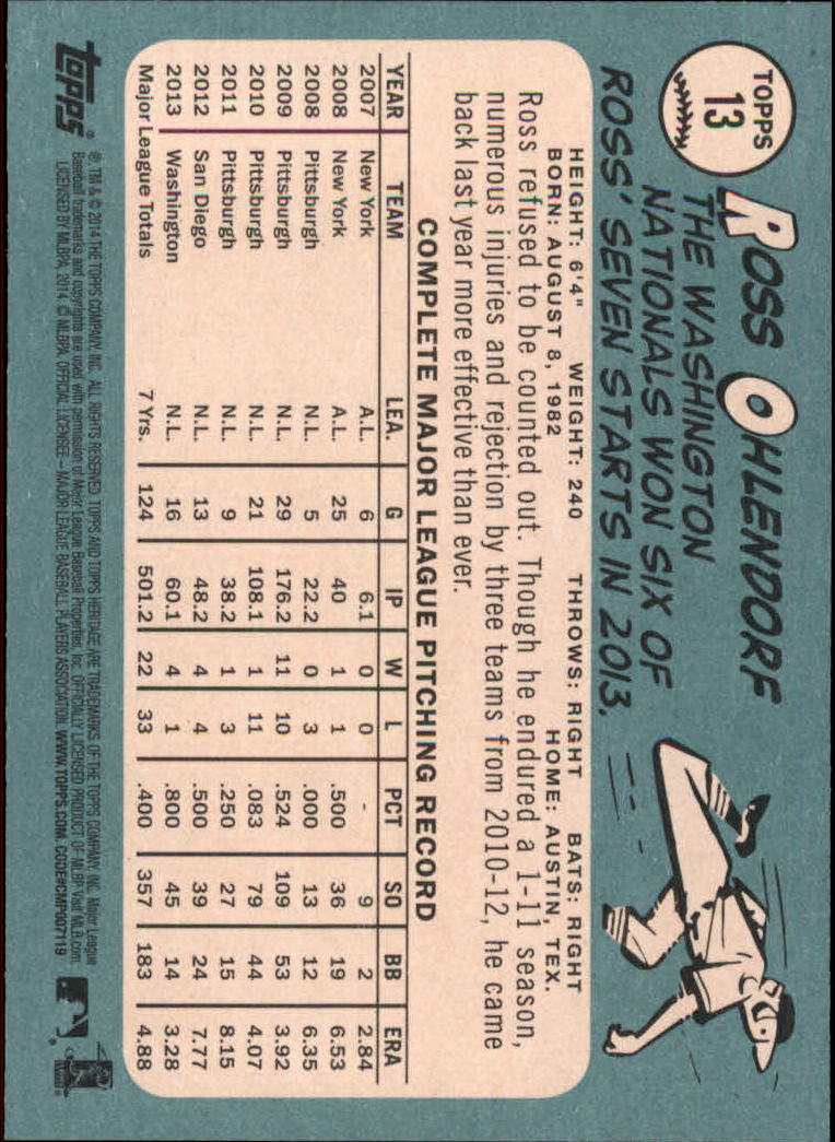 2014 Topps Heritage Baseball Card Pick 2-262 - Picture 21 of 489