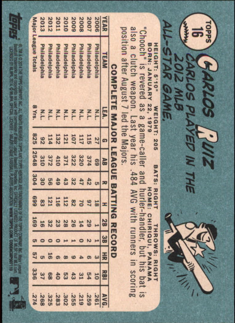 2014 Topps Heritage Baseball Card Pick 2-262 - Picture 27 of 489
